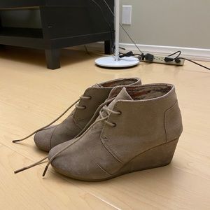 TOMS Ankle Wedges Boots